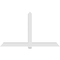 Ekena Millwork Eugene Architectural Grade PVC Gable Bracket, 96"W x 56"H x 6"D x 6"F, 14/12 Pitch GBP096X56X0606EUG00 - alternate 4